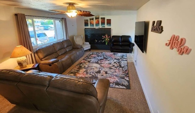 Gorgeous island-themed retreat sleeps 30 in Orem, UT!