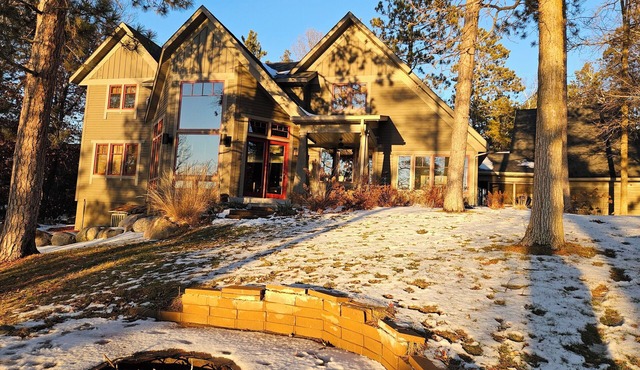 Gorgeous lake front home on Straight Lake with panoramic views!