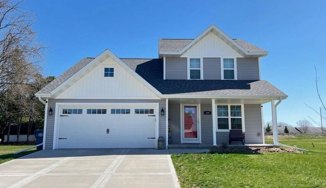 Gorgeous, modern house, backyard connects with community park and fields.