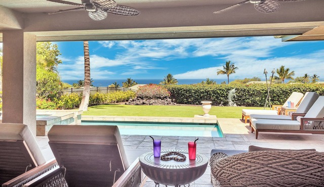 Gorgeous Ocean View Villa with Heated Pool/Spa, Mauna Kea Club Member