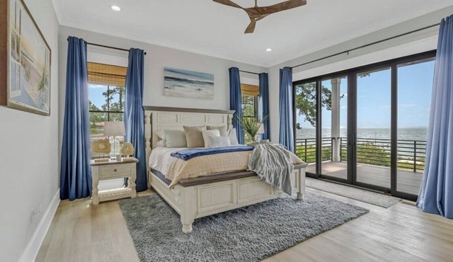 Gorgeous River Luxury Waterfront Home ~ Dock, Steller Open Water & Sunset Views