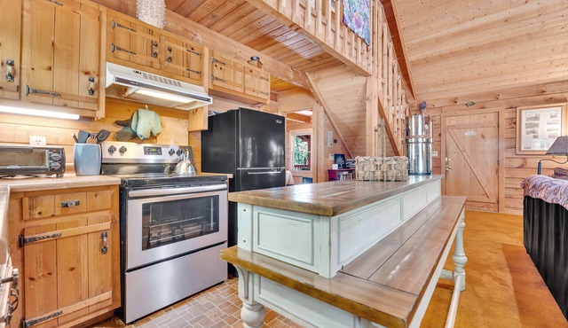 Gorgeous Rustic Cabin in Mountains-4 bdrm. W/ Fireplace