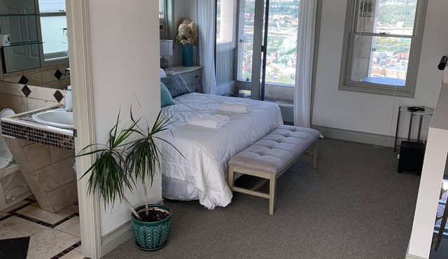 Gorgeous Southside Slopes home with outdoor hot tub and city view!