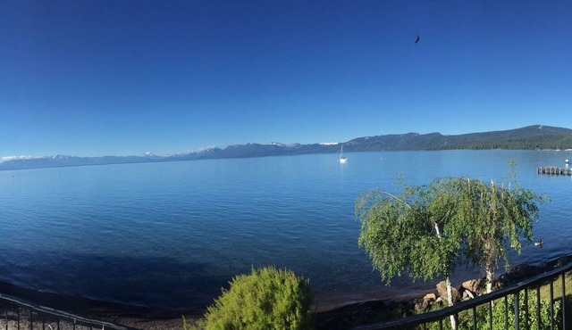 Gorgeous, sweeping views of Lake Tahoe from 3 story lake front condo!