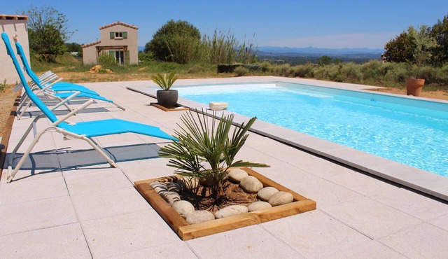 Gorges de l'Ardèche - Gite 4/6 pers + private pool on wooded park and garrigue