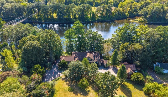 Governor's Mansion on the Hudson: Saratoga-Adjacent 11-bedroom Riverfront Estate