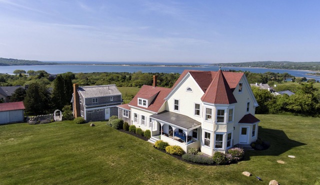 Gracious Landmark Home ~ Fabulous Water Views ~ 2 Private Beaches