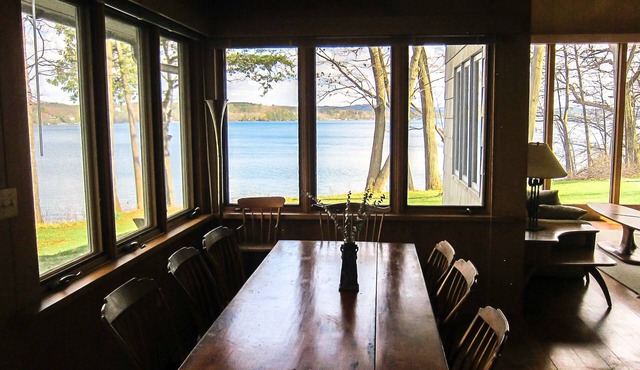 Gracious Mid-Century Modern-Right on Cazenovia Lake, with Expansive Grounds