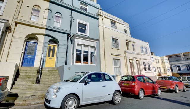 Grade II listed three storey town house enjoying sea views from all floors