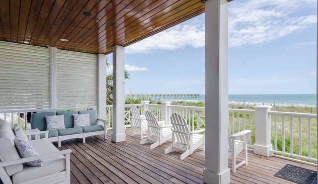Grand 5BR oceanfront home w private beach access!