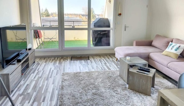 Grand Appart terrasse parking spacieux wifi 4pers