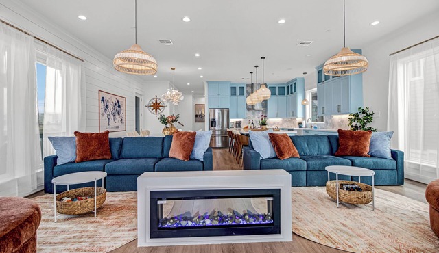 Grand Beach Retreat · First-Row East End Brand New Beachfront House · Sleeps 16