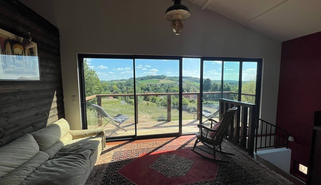 Grand chalet à la campagne avec vue splendide