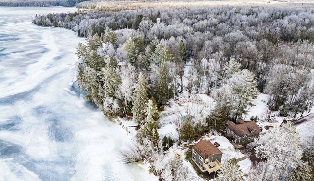 Grand Lake Getaway | Lake Front | Custom Sauna | 2 Cabins | Sleeps 12