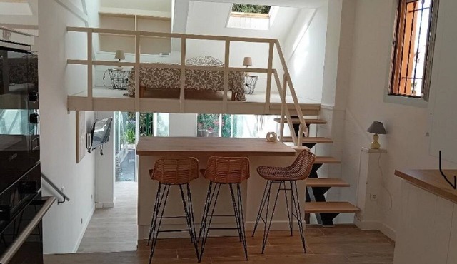 Grand Studio Loft, Rdj, Neuf, Proche Plage de Sable du Ponteil, 200m