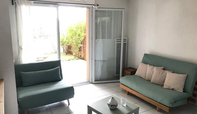 Grand T1 bis avec jardin exposé plein sud et salle de sport