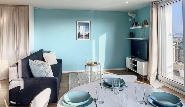 Grand T2 cosy tout équipé gare 4 pers Wifi