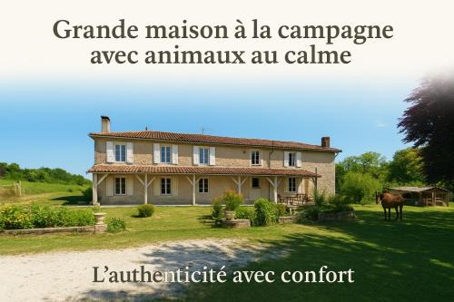 Grande maison avec jardin, animaux,au calme