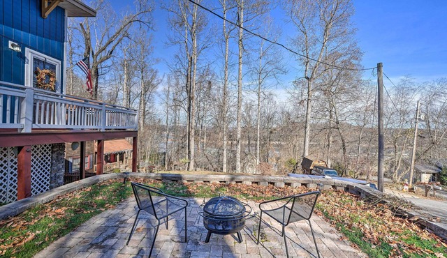 Gray Home w/View of Boone Lake + Fire Pit!