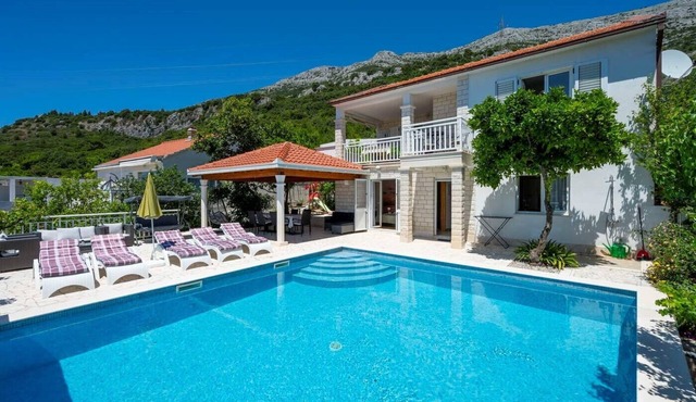 Great holiday Villa Perna with pool and view to Korčula island!
