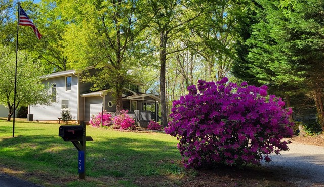 Great Lake Hartwell Home with deep water access and quiet cove.