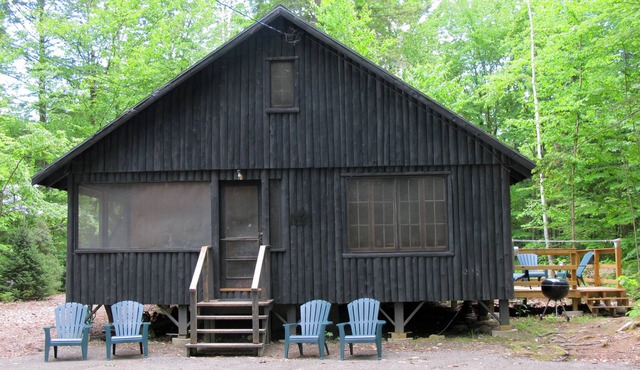 Great Pond- Rustic, charming Log Cabin