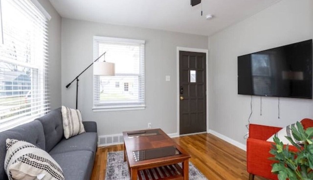 Great Speedway location with huge garage. 1-2 blocks from Lot 2 entrance to IMS