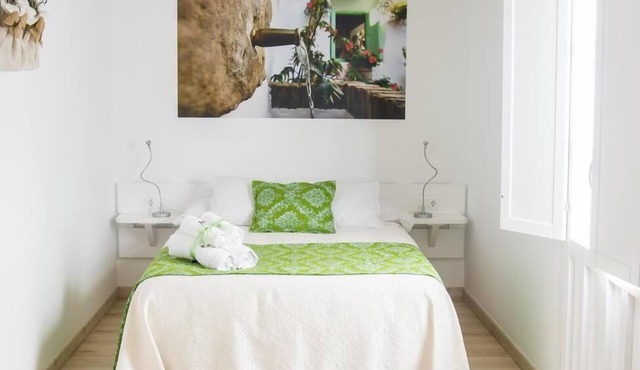 Green Apartment Ensuite with Shower-Balcony