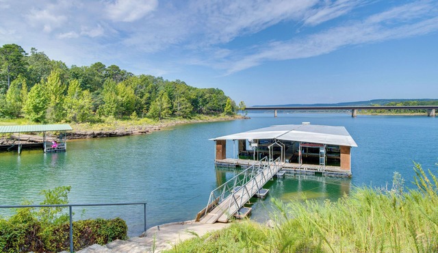 Greers Ferry Lakefront Home w/Deck & Boat Slips!