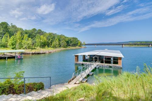 Greers Ferry Lakefront Home with Deck and Boat Slips!