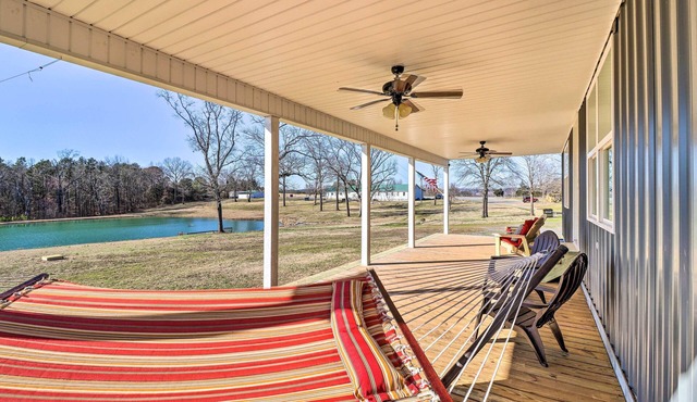 Greers Ferry Retreat w/ Deck & Stocked Pond!