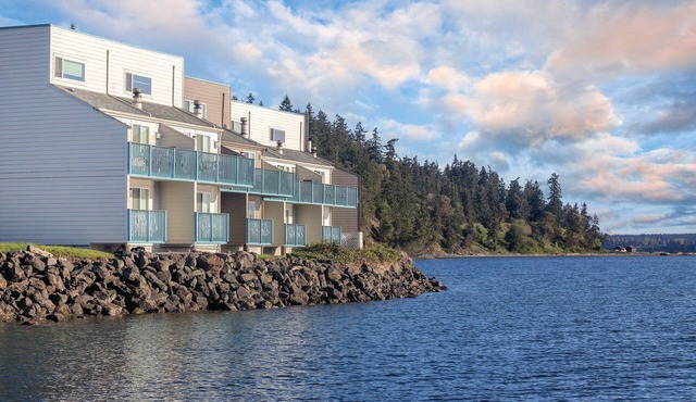 Grill up some salmon and look out over the bay!