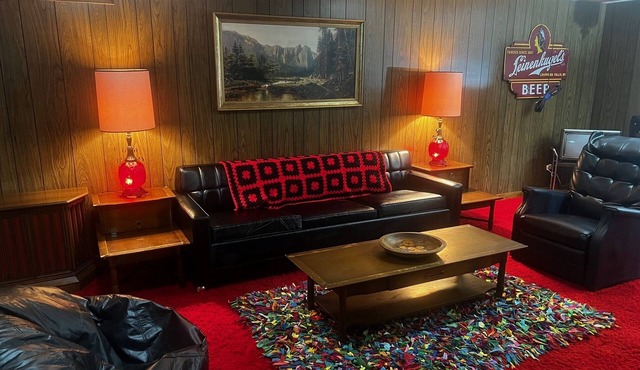 Groovy 1970s Home in central Indiana with basement full of entertainment!