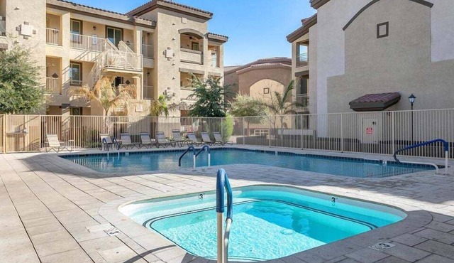 Ground Floor 3 BDR. Heated Comm Pool!