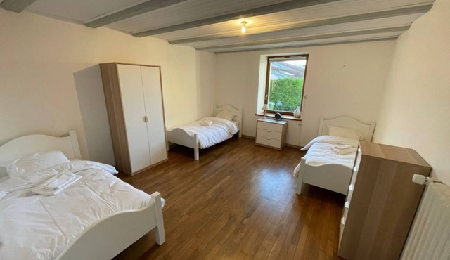 Ground floor apartment with large courtyard and private access 5 min from Nancy