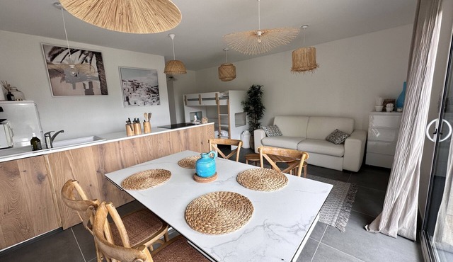 Ground floor apartment for 4 people with garden