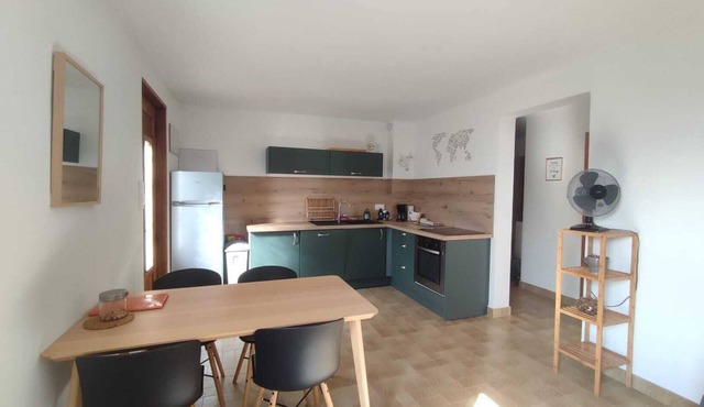 Ground floor apartment in a house at the foot of Grand Colombier