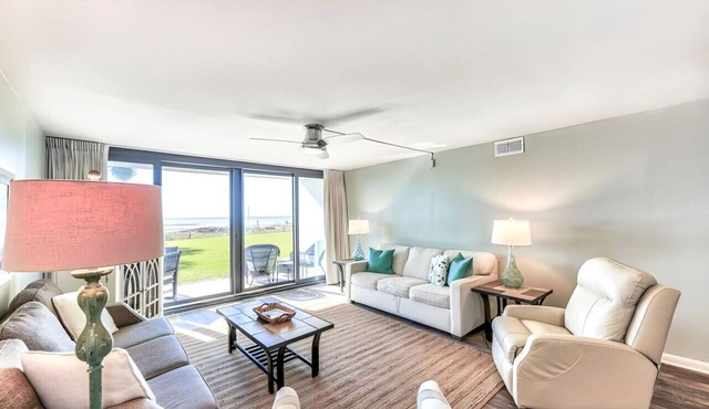 Ground Floor - Beach Front Location - Sand Is Just Steps From Your Door