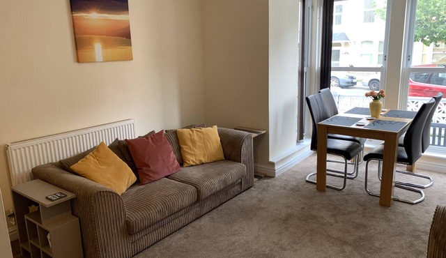 Ground floor, newly renovated modern central located apartment close to beach