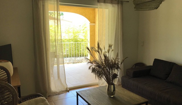 Ground floor of a villa with terrace near the beach
