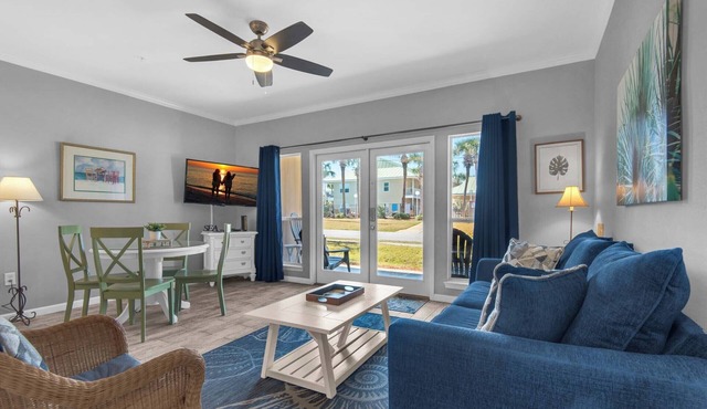 ☀Ground Floor~Walk 2 Beach~Community Pool~1BR+Bunk Caribbean Dunes 120🌴