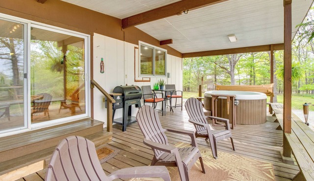 Group Getaway by Norfolk Lake! Soak, Play & Unwind