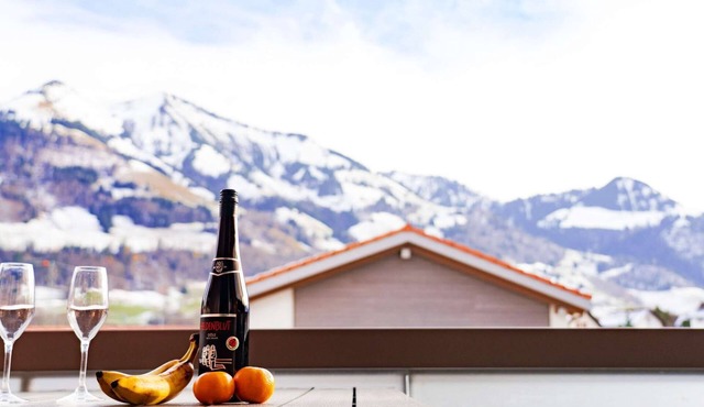 Gruyère Alps 3 Bedroom Apartment BBQ Parking