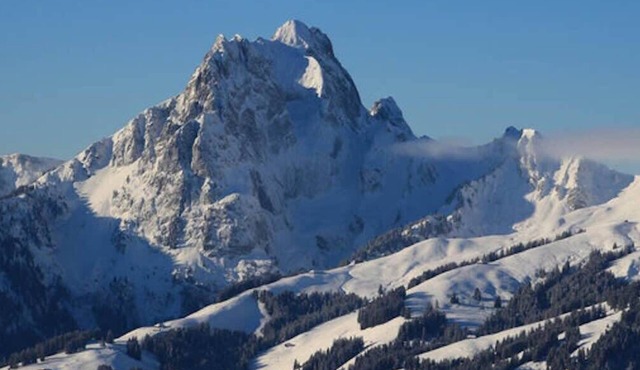 Gstaad , Switzerland skiing from exclusive Rougemont chalet apartment,
