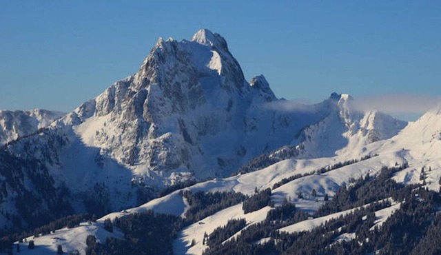 Gstaad , Switzerland skiing from exclusive Rougemont chalet apartment,