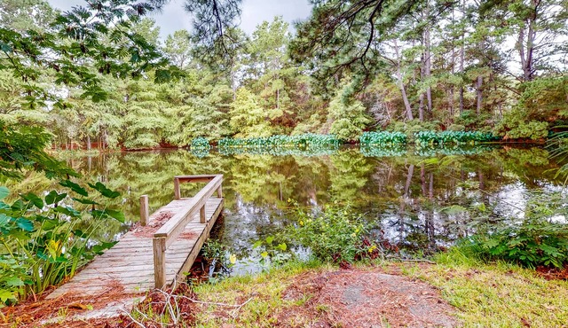 Guest home on 14 acres - vineyards, pond & trails - newly updated kitchenette