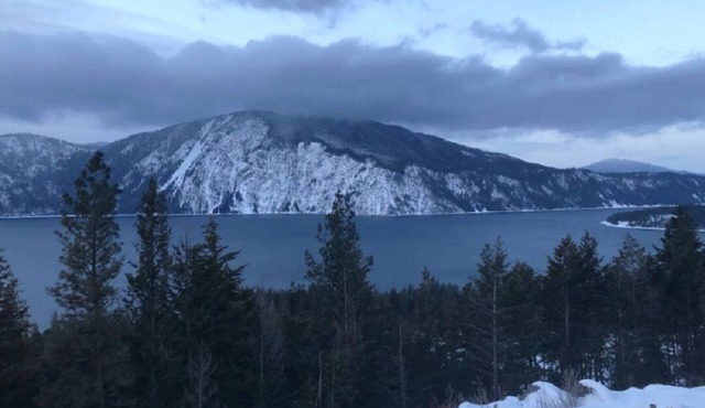 Guest House with Grand Views of Pend Oreille Lake and the surrounding Mountains.