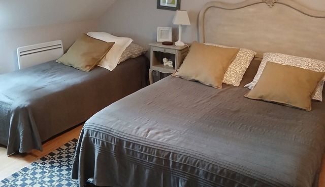 Guest Room 'Althéa 3p' with Shared Garden and Wi-Fi