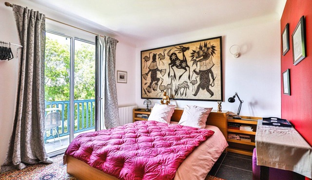 Guest Room 'Txori Etxea - Red Room' with Pool, Breakfast, Terrace