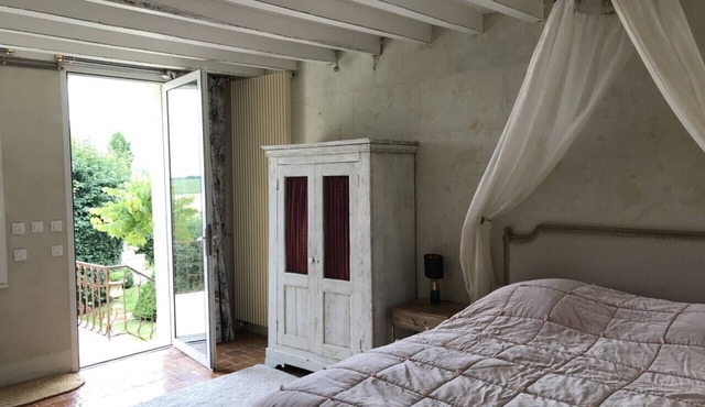 Guest room with private exterior access, located on the 1st floor.